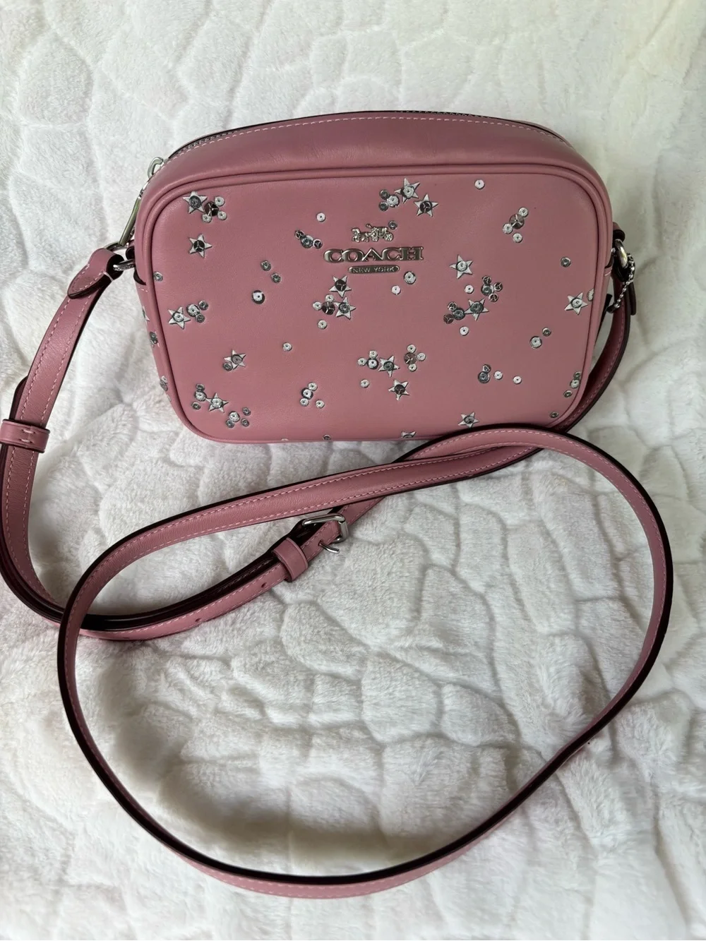 Coach MINI JAMIE CAMERA BAG WITH STAR PRINT
